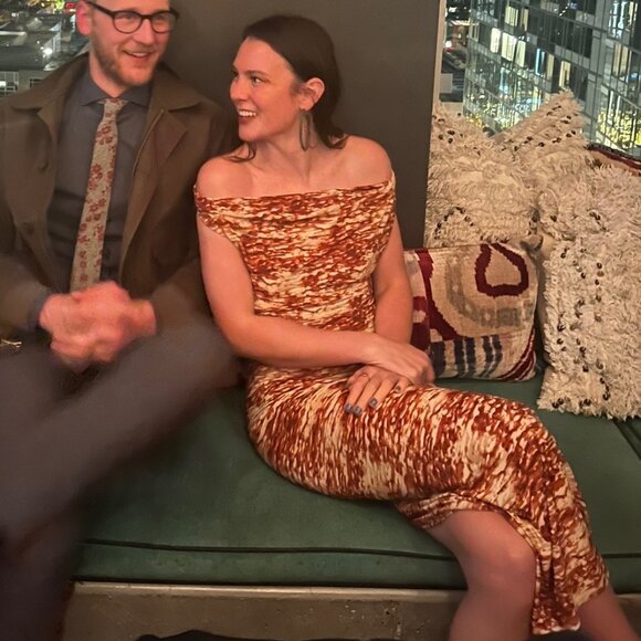 Something by Sonja Arabian Draped Halter Maxi Dress - Picture 2 of 7